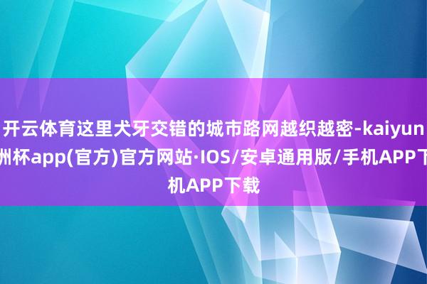 开云体育这里犬牙交错的城市路网越织越密-kaiyun欧洲杯app(官方)官方网站·IOS/安卓通用版/手机APP下载