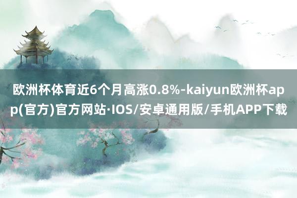 欧洲杯体育近6个月高涨0.8%-kaiyun欧洲杯app(官方)官方网站·IOS/安卓通用版/手机APP下载