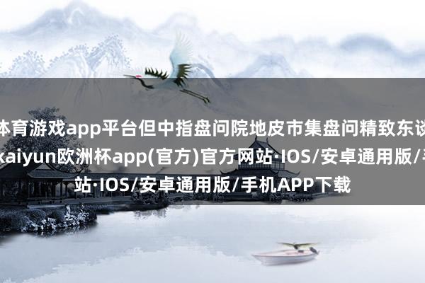 体育游戏app平台但中指盘问院地皮市集盘问精致东谈倡导凯指出-kaiyun欧洲杯app(官方)官方网站·IOS/安卓通用版/手机APP下载