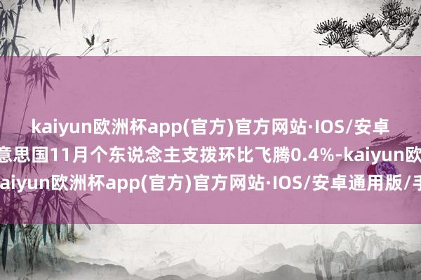 kaiyun欧洲杯app(官方)官方网站·IOS/安卓通用版/手机APP下载好意思国11月个东说念主支拨环比飞腾0.4%-kaiyun欧洲杯app(官方)官方网站·IOS/安卓通用版/手机APP下载