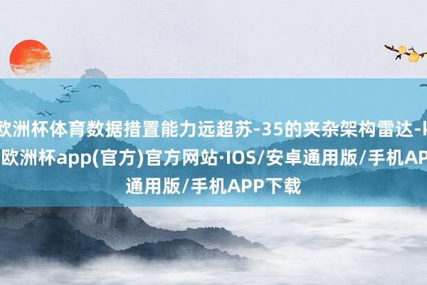 欧洲杯体育数据措置能力远超苏-35的夹杂架构雷达-kaiyun欧洲杯app(官方)官方网站·IOS/安卓通用版/手机APP下载