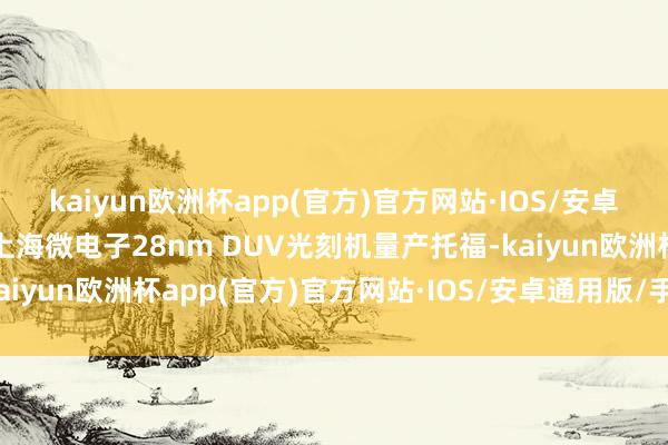 kaiyun欧洲杯app(官方)官方网站·IOS/安卓通用版/手机APP下载上海微电子28nm DUV光刻机量产托福-kaiyun欧洲杯app(官方)官方网站·IOS/安卓通用版/手机APP下载